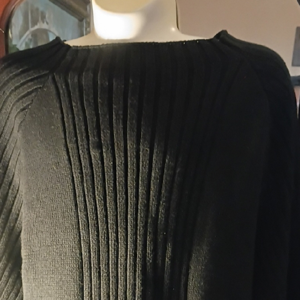 Calvin Klein Jeans Black Ribbed Sweater